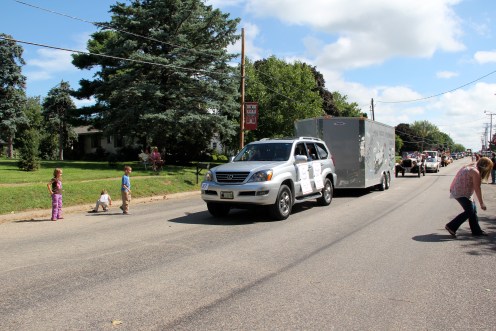The parade down East Main Street is underway!