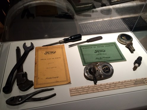 Model T Tools and accessories on loan from Ron Dupree