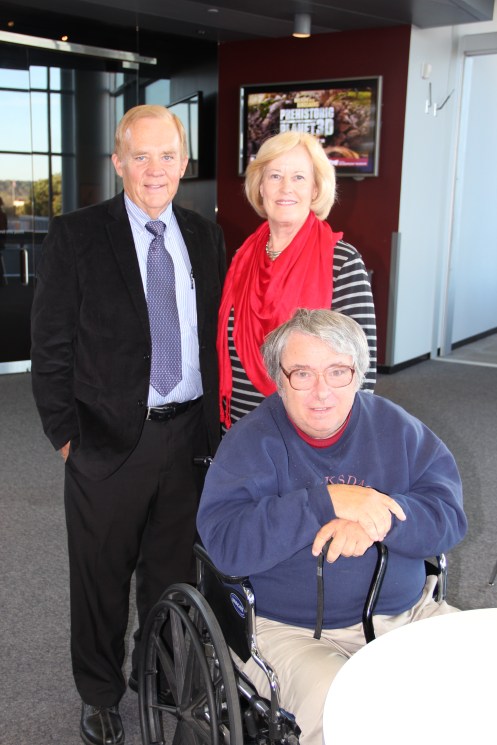 Gypsy Coed descendants meet each other at the Peoria Riverfront Museum exhibit reception, 