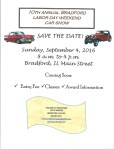 2016 Bradford Car&nbsp;Show